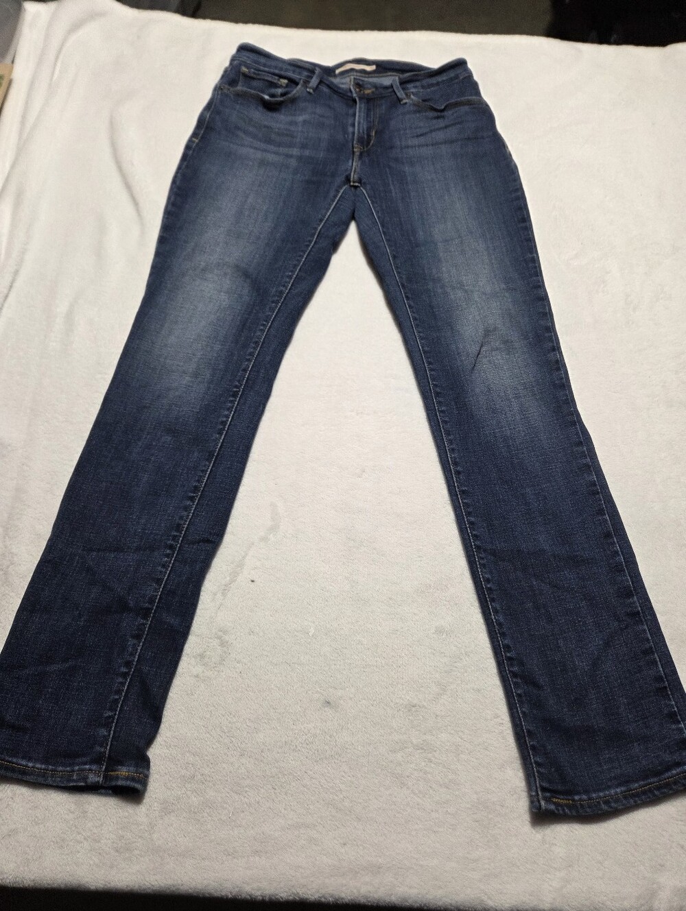 Levi Stauss Signature Mid-Rise Skinny Women's Jeans 30x32 (10M) Blue Denim